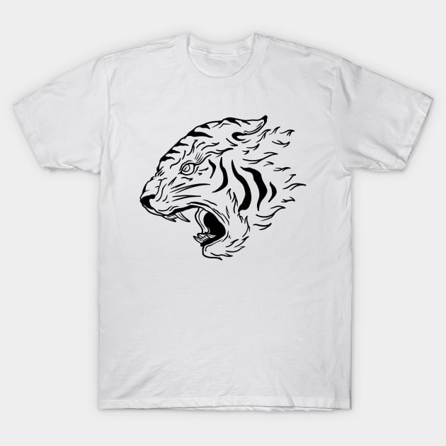 Japanese Tiger T-Shirt by underhaze